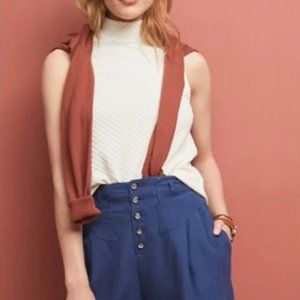 eri + ali Cream Overture High Neck Sleeveless Top